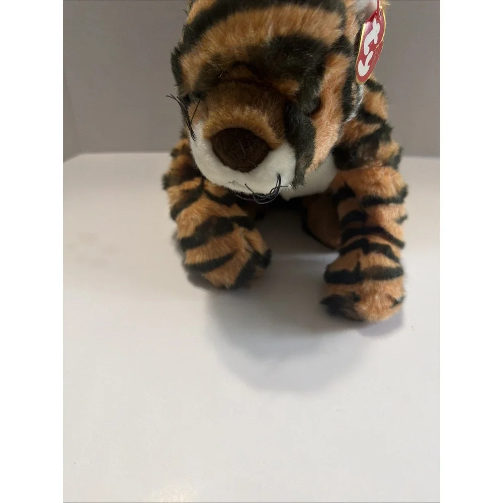 Ty Classic Bengal Tiger Plush 2001 Stuffed Animal Toy Orange Black Striped 12in